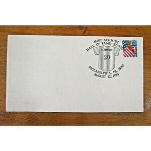 Mike Schmidt Phillies Hall Of Fame Station Cover MLB Baseball Stamped Envelope